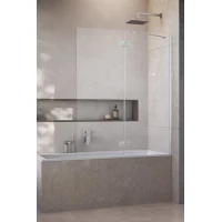 Шторка на ванну Radaway Essenza Brushed Nickel PND II 140 Right 110002140-91-01R 140 см R, профиль никель матовый, стекло прозрачное