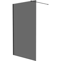 Душевая перегородка Knotlor Velum WI120TG0GM 120 см, профиль вороненая сталь, стекло тонированное