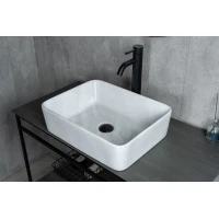 Раковина-чаша GID Mnc600 48x37 см, накладная, белый мрамор