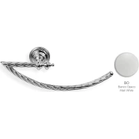 Полотенцедержатель кольцо Stil Haus Giunone G07(03) хром/белый матовый