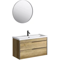 Комплект мебели дуб балтийский 101 см Aqwella Fargo FRG0110DB + 4640021065204 + RM0208W