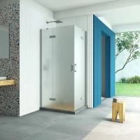 Душевой уголок Vegas Glass AFA-F Retta 100*90 07 10 L 100x90 см L, профиль матовый хром, стекло сатин