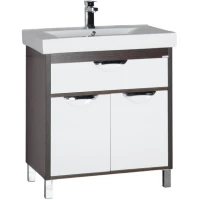 Тумба белый/венге 72 см Aquanet Гретта 00171584