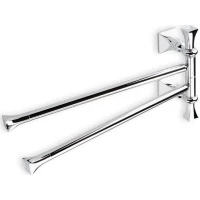 Полотенцедержатель Stil Haus Prisma PR16(08) 43 см, поворотный, двойной, хром