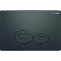 Кнопка смыва Creavit Drop GP2002.04 для инсталляции, антрацит матовый