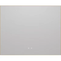 Зеркало Vincea VLM-4F100BG-2 100x80 см, с LED-подсветкой, сенсорным выключателем, диммером, антизапотеванием, золотой матовый