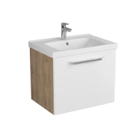 Тумба белый матовый/дуб 62 см Diborg Lande 77.6218