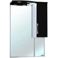 Зеркальный шкаф 65x100 см черный глянец/белый глянец R Bellezza Лагуна 4612110001042