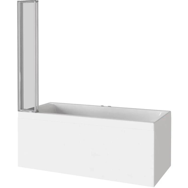 Шторка для ванны 100 см Good Door Screen GR4-100-C-CH прозрачное