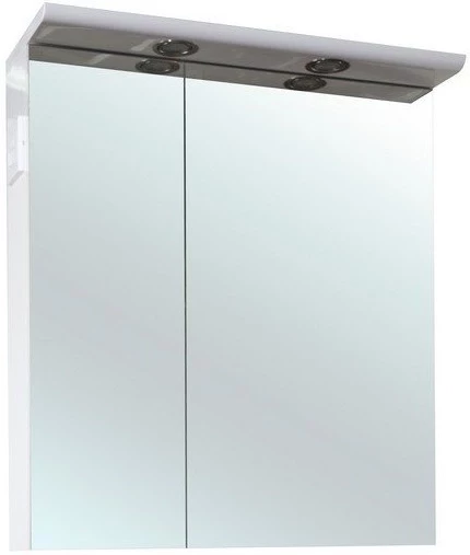 

Зеркальный шкаф 70x80 см белый глянец Bellezza Анкона 4619611000017