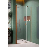 Душевая дверь Radaway Nes Brushed Copper DWS 100 Left 10028100-93-01L 100 см L, профиль медь матовая, стекло прозрачное