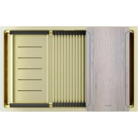 Кухонная мойка Paulmark Next-Multi Sink PM787445-LG 74x45 см, светлое золото