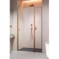 Душевая дверь Radaway Nes Brushed Copper DWJ II 100 Right 10036100-93-01R 100 см R, профиль медь матовая, стекло прозрачное