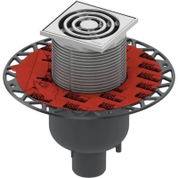 Душевой трап Tece TECEdrainpoint S 130 3601300 105x105/50 мм, с решеткой, перфорированный, хром