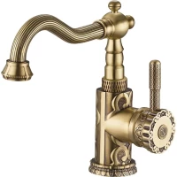 Смеситель для раковины Zorg Antic A 114U-BR бронза