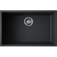 Кухонная мойка Omoikiri Tetogranit Tedori 66-U-BL 4993972 66x42 см, черный