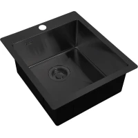 Кухонная мойка Zorg ZL R 450510 GRAFIT 45x51 см, графит