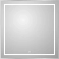 Зеркало BelBagno Kraft SPC-KRAFT-900-800-LED-TCH-WARM 90x80 см, с LED-подсветкой, сенсорным выключателем, антизапотеванием, алюминий