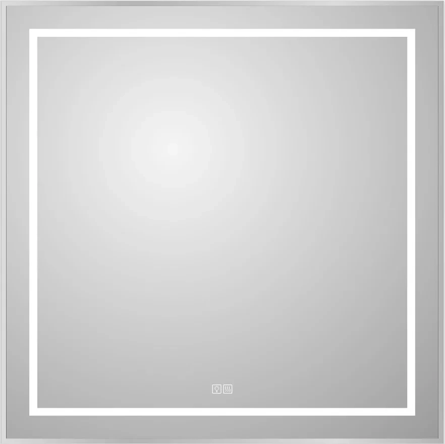 

Зеркало BelBagno Kraft SPC-KRAFT-900-800-LED-TCH-WARM 90x80 см, с LED-подсветкой, сенсорным выключателем, антизапотеванием, алюминий