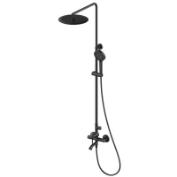 Душевая система Wonzon & Woghand Tor WW-88047073-MB 300 мм, со смесителем, черный матовый