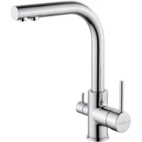 Смеситель для кухни Wonzon & Woghand WW-88458005-CR с подключением к фильтру, хром