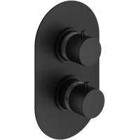Термостат для ванны Plumberia Selection IXO XOT5050NO встраиваемый, черный матовый