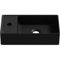 Раковина Wellsee WC Area  321808000 41x23 см R, рукомойник, черный матовый