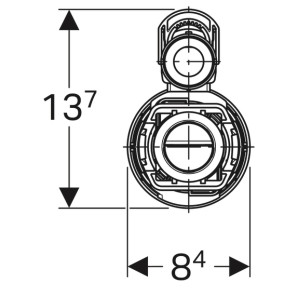 Изображение товара сливной клапан, тип 290 geberit 282.300.21.2