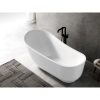 Акриловая ванна Abber AB9288 180x89 см, отдельностоящая, белый