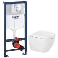 Комплект подвесной унитаз Sanindusa Sanibold 137034004 + 2373100 + система инсталляции Grohe 38721001