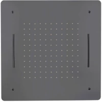 Потолочный душ Boheme 428-SGM 600 мм, 2 режима, графит глянец