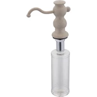 Дозатор для жидкого мыла Zorg ZR-25 ПЕСОЧНЫЙ 350 мл, встраиваемый, для кухни, песочный