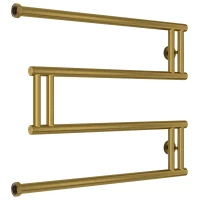 Полотенцесушитель водяной 500x650 состаренная латунь Сунержа High-Tech+ model 