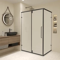 Душевой уголок RGW CL-046B Classic 350904698-24 88,5x78,5 см, профиль черный матовый, стекло матовое