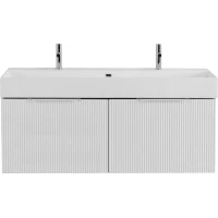 Тумба под раковину Cezares Premium 55446 120,4 см, подвесная, Plisse Bianco Opaco