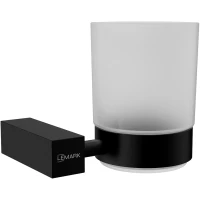 Стакан для зубных щеток Lemark Valday LMA-8135S-BL настенный, черный матовый