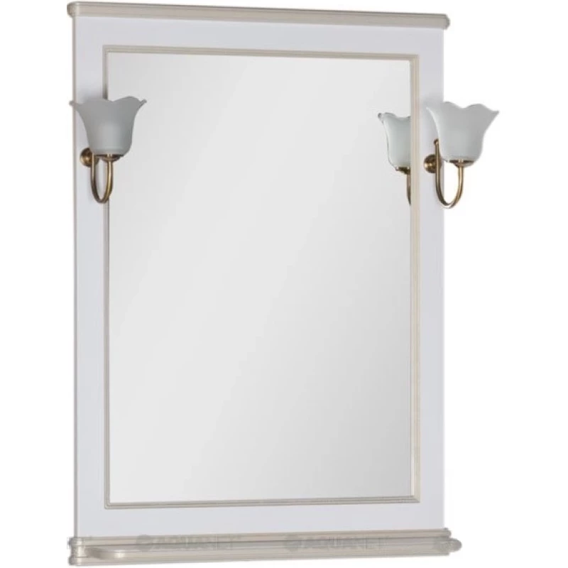 Зеркало 72,2x100 см белый/золото Aquanet Валенса 00182649