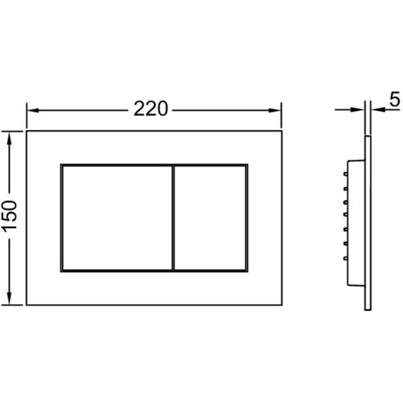 Комплект подвесной унитаз + система инсталляции Tece TECEone 9400412.WC2