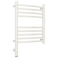 Полотенцесушитель электрический 500x400 белый глянец МЭМ  левый, перемычка выгнутая Сунержа Богема 3.0 12-5802-5040