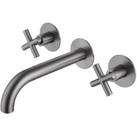 Смеситель для раковины Abber Wasser Kreis AF81121NG встраиваемый, никель