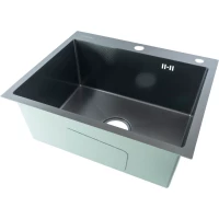 Кухонная мойка Fmark FSC5545Q 55x45 см, графит