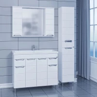 Комплект мебели белый глянец 101 см Санта Родос 206016 + FOCTEP100 + 106018