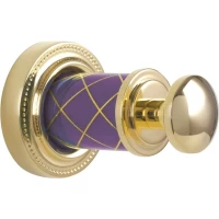 Крючок Boheme Murano 10906-V-G для ванны, золотой/фиолетовый