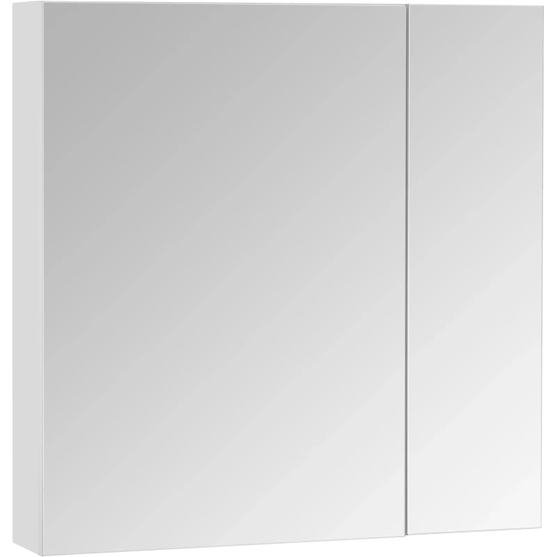 Зеркальный шкаф 70x70 см белый глянец Акватон Асти 1A263402AX010