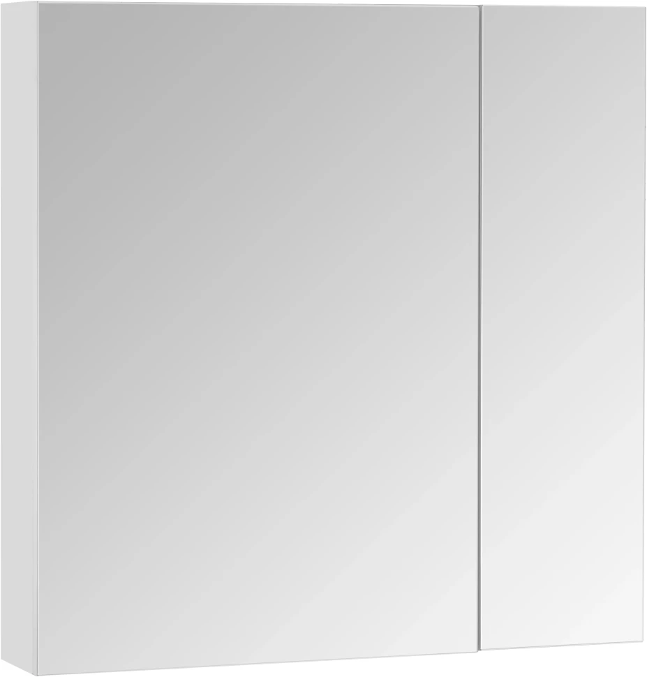 Зеркальный шкаф 70х70 см белый глянец Акватон Асти 1A263402AX010 - фото 1
