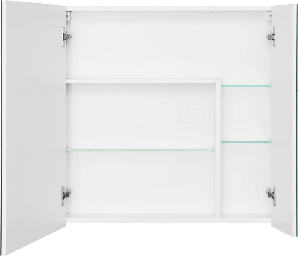 Зеркальный шкаф 70х70 см белый глянец Акватон Асти 1A263402AX010 - фото 2