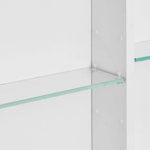 Изображение товара зеркальный шкаф 70x70 см белый глянец акватон асти 1a263402ax010