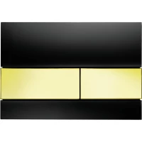 Кнопка смыва Tece TECEsquare 9240808 для инсталляции, черный/золото