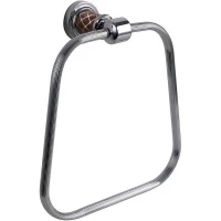 Полотенцедержатель кольцо Boheme Murano 10905-CH-CR хром/шоколад