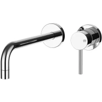 Смеситель для раковины Gessi Via Tortona 44825#031 встраиваемый, без донного клапана, хром